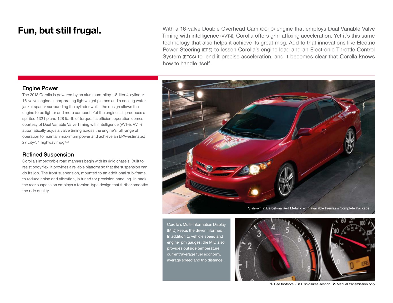 2013 Toyota Corolla Brochure Page 16